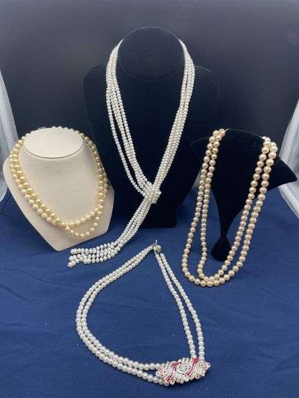 Selection of Strands of Pearl Necklaces image