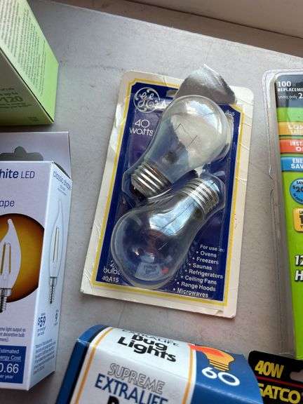 Assorted Light Bulbs - LED, CFL, Incandescent
