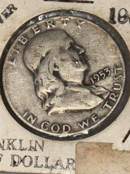 FRANKLIN HALF DOLLAR 1953 D SILVER