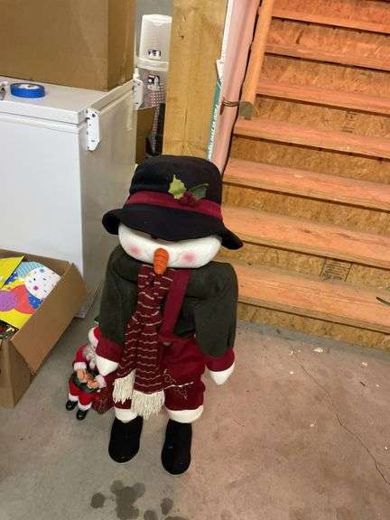 Christmas Holiday Decor Lot - Santa, Snowman, Ornaments and More