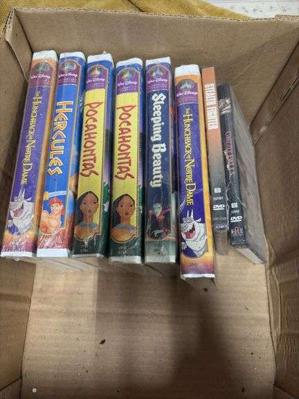 6 NEW WALT DISNEY MASTERPIECE COLLECTION VHS MOVIES AND 2 DVDS image