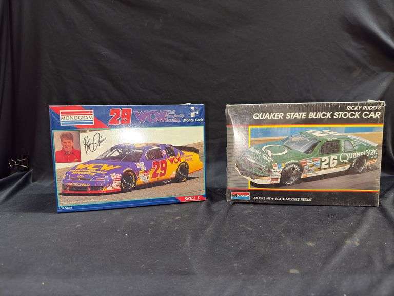 Monogram Model Kits: Ricky Rudd Quaker State Buick & WCW Monte Carlo