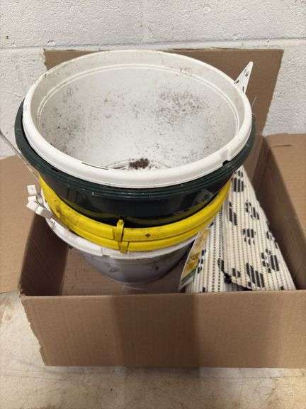 NUMEROUS PLASTIC FLOWER POTS image