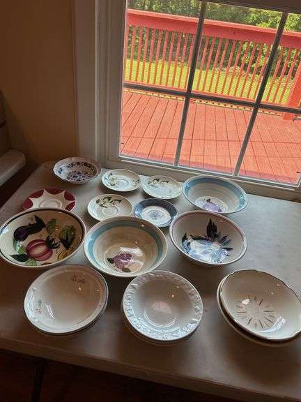 Collection of Decorative Bowls and Saucers image