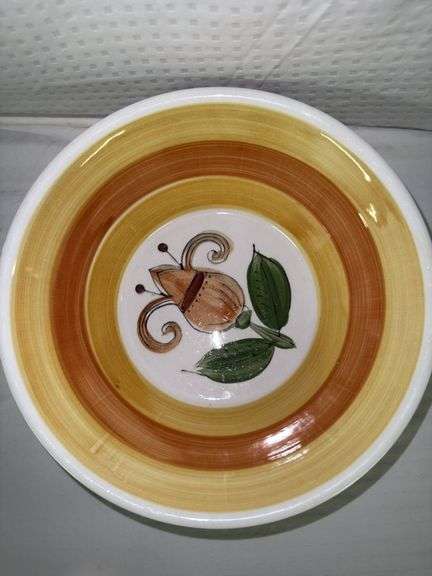 Bolero Ironstone Handpainted Bowl & Plate Set - Floral Design