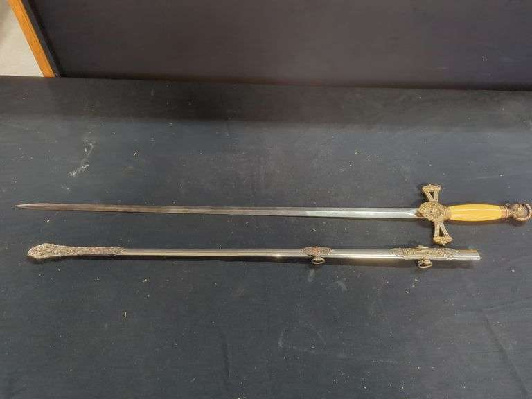 Ornate Ceremonial Sword with Sheath