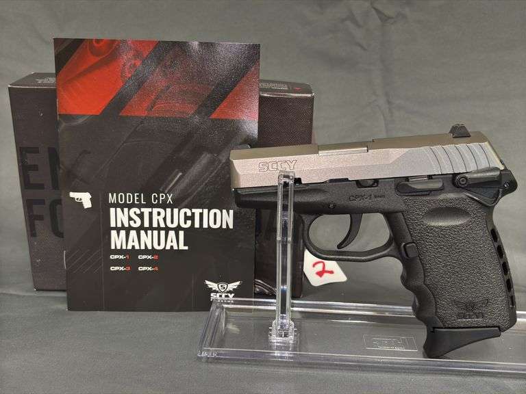 Sccy CPX-1 9mm Pistol with Box and Manual