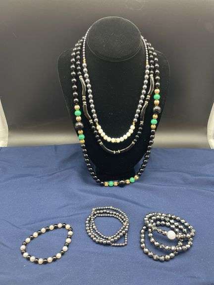 Necklace and Bracelet Beaded Jewelry Lot image