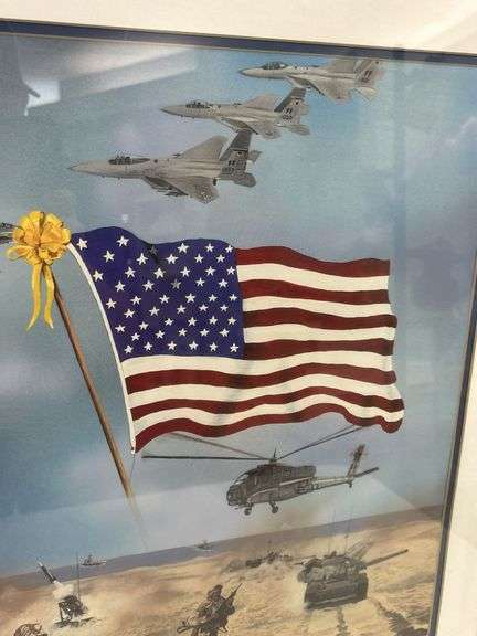 Steve St. Clair Signed Military Aviation Framed Print