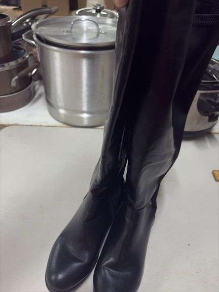 WOMENS- LANE BRYANT- BLACK  BOOTS- SIZE 9WW
