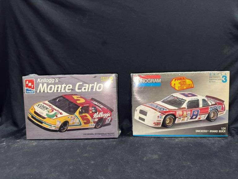 AMT Kellogg's Monte Carlo & Monogram Snickers Buick Model Car Kits