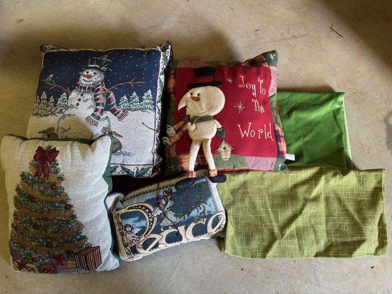 Assorted Decorative Holiday Throw Pillows (Lot of 6) image