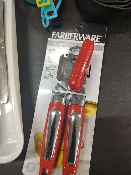 KITCHEN UTENSILS - CAN OPENER - MEASURING CUPS - SPOONS - FORKS AND KNIVES