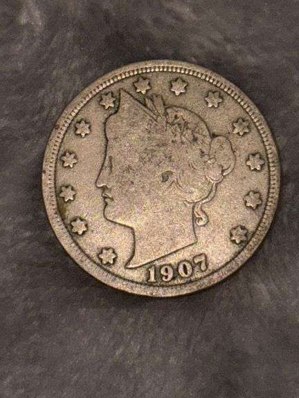 LIBERTY V NICKEL 1907 image