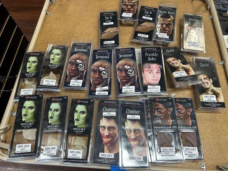 Lot of Woochie Latex Appliance Injury FX Character Makeup