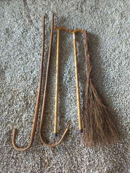 Walking Sticks and Broom Bundle image
