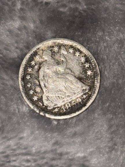 1858 LIBERY HALF DIME image