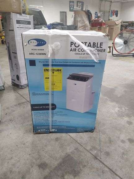 WHYNTER MODEL ARC-1230WN - 14000 BTU PORTABLE AIR CONDITIONER COOLS UP TO 600 SQUARE FEET