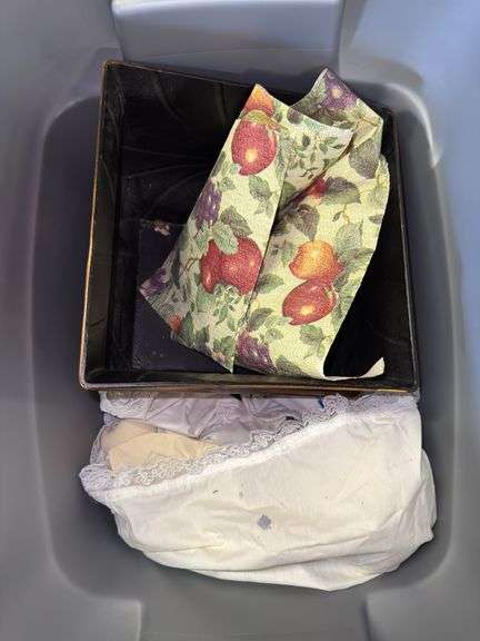 Decorative Pot, Fabric and Stuffed Toy Lot