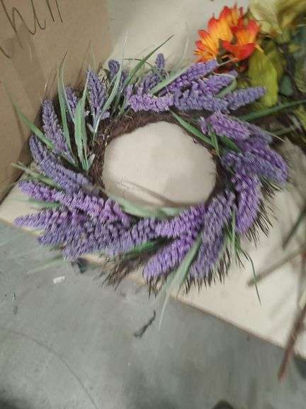 FLOWERS AND WREATH