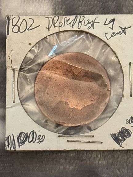 DRAPPED BUST LARGE CENT PENNY   UNABLE TO READ DATE image