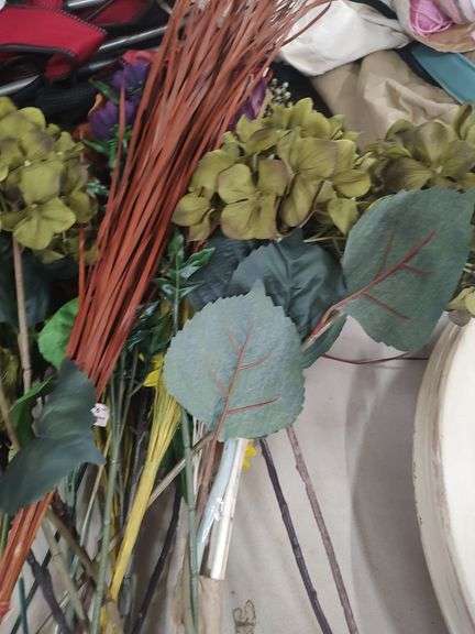 FLOWERS AND WREATH