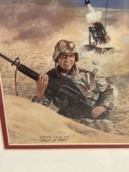 Framed "Desert Storm" Print by Steve St. Clair
