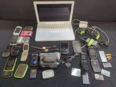 Apple MacBook, Cameras, Cell Phones, iPod, Canon Camcorder, and Watches