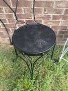 Pair of Decorative Metal Patio Chairs