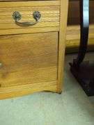 Wood Washstand with Marble Top