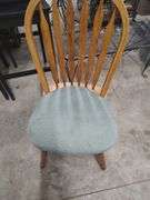 HOLLAND HOUSE SOLID OAK CHAIR WITH CUSHION 19 INCHES FLOOR TO SEAT