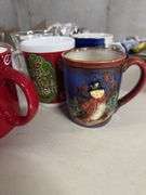 Collection of Holiday-Themed Coffee Mugs