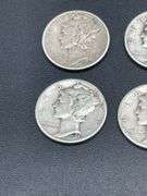 TWELVE MERCURY DIMES