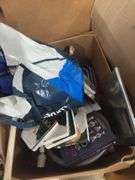 BOXES OF GENERAL HOUSEHOLD ITEMS AND CLOTHES