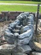 Rock Waterfall Fountain Outdoor Decor