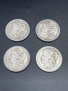 FOUR MORGAN SILVER DOLLARS