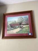 Fred Thrasher Limited Edition Print - Covered Bridge Scene