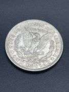 FIVE MORGAN SILVER DOLLARS