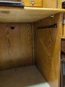Oak Roll Top Desk with Storage