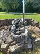 Rock Waterfall Fountain Outdoor Decor