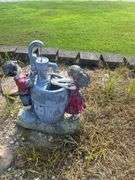 Figural Garden Water Pump Statue