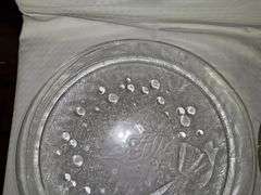 Set of Three Glass Serving Platters