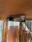 Curved Glass Display Cabinet with Key
