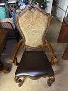 Wood Dining Table with Six Chairs
