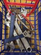 BASKET OF ADJUSTABLE WRENCHES