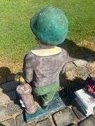 Concrete Golf Caddy Lawn Statue