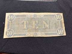 Confederate States of America $10 Note