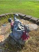 Figural Garden Water Pump Statue