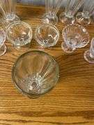 Assorted Glassware Lot: Drinking Glasses and Dessert Bowls