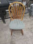 HOLLAND HOUSE SOLID OAK CHAIR WITH CUSHION 19 INCHES FLOOR TO SEAT